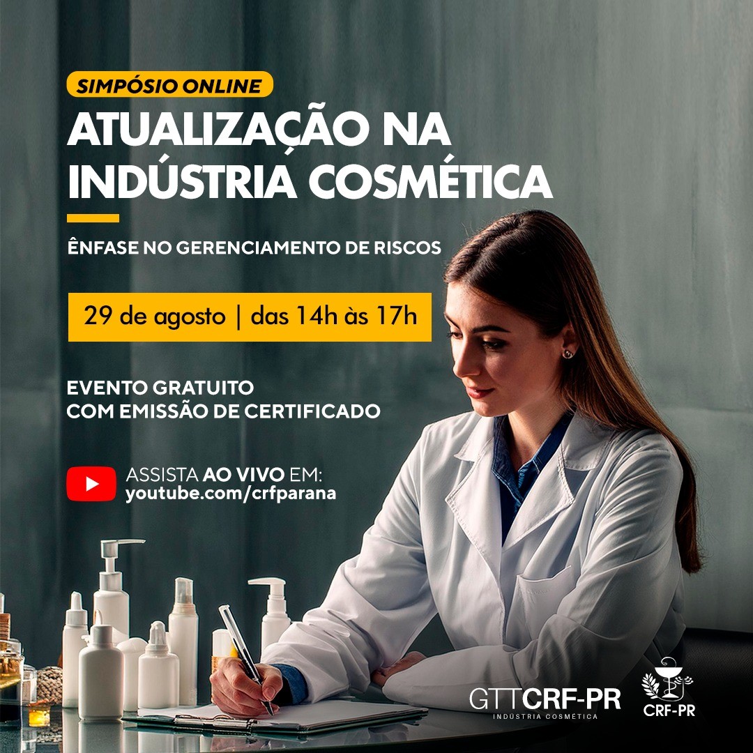 Simpósio Online: Atualização na Indústria Cosmética