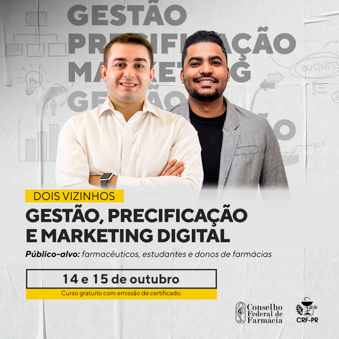 Curso Gestão, Precificação e Marketing Digital, em Dois Vizinhos/PR