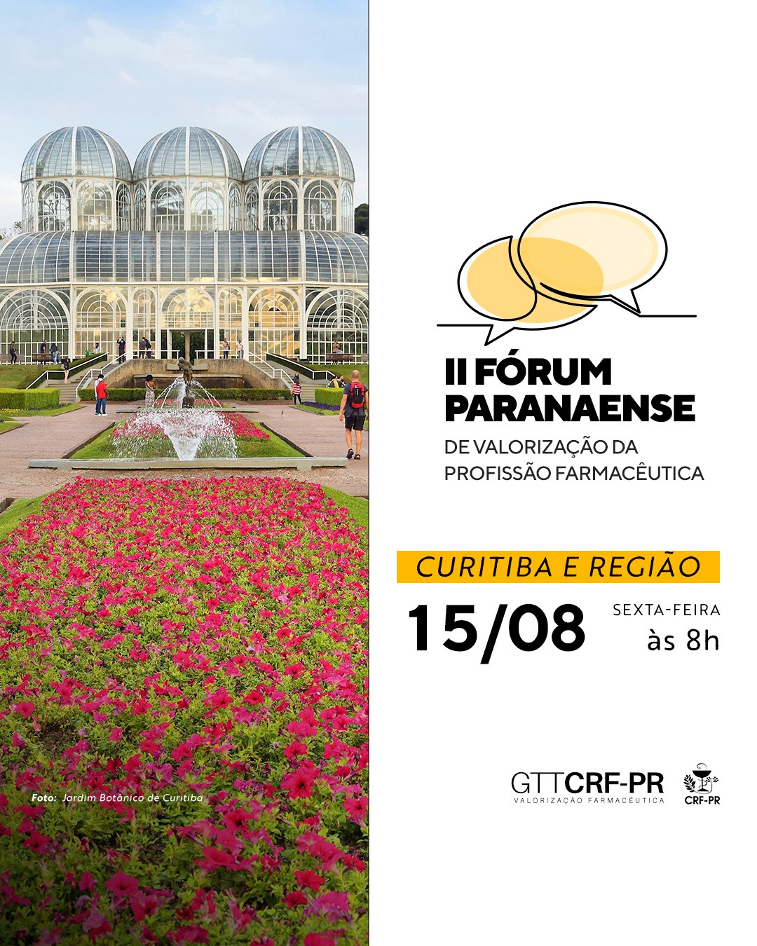 II FÓRUM PARANAENSE DE VALORIZAÇÃO DA PROFISSÃO FARMACÊUTICA | CURITIBA/PR