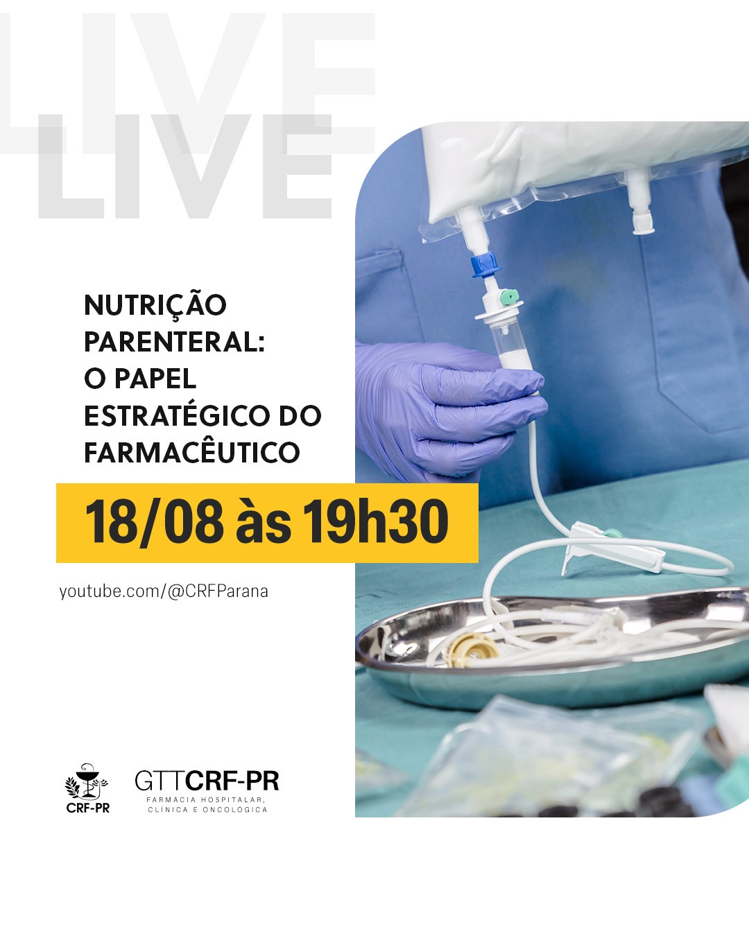 [LIVE] Nutrição Parenteral: O papel estratégico do farmacêutico