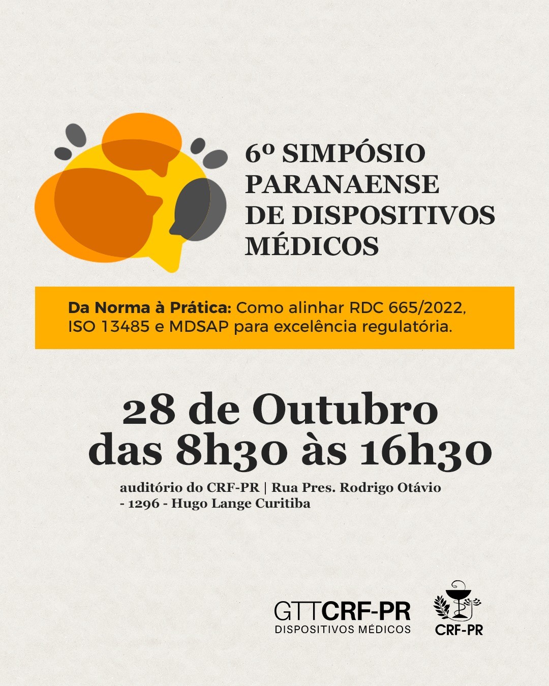 6º SIMPÓSIO PARANAENSE DE DISPOSITIVOS MÉDICOS | Curitiba