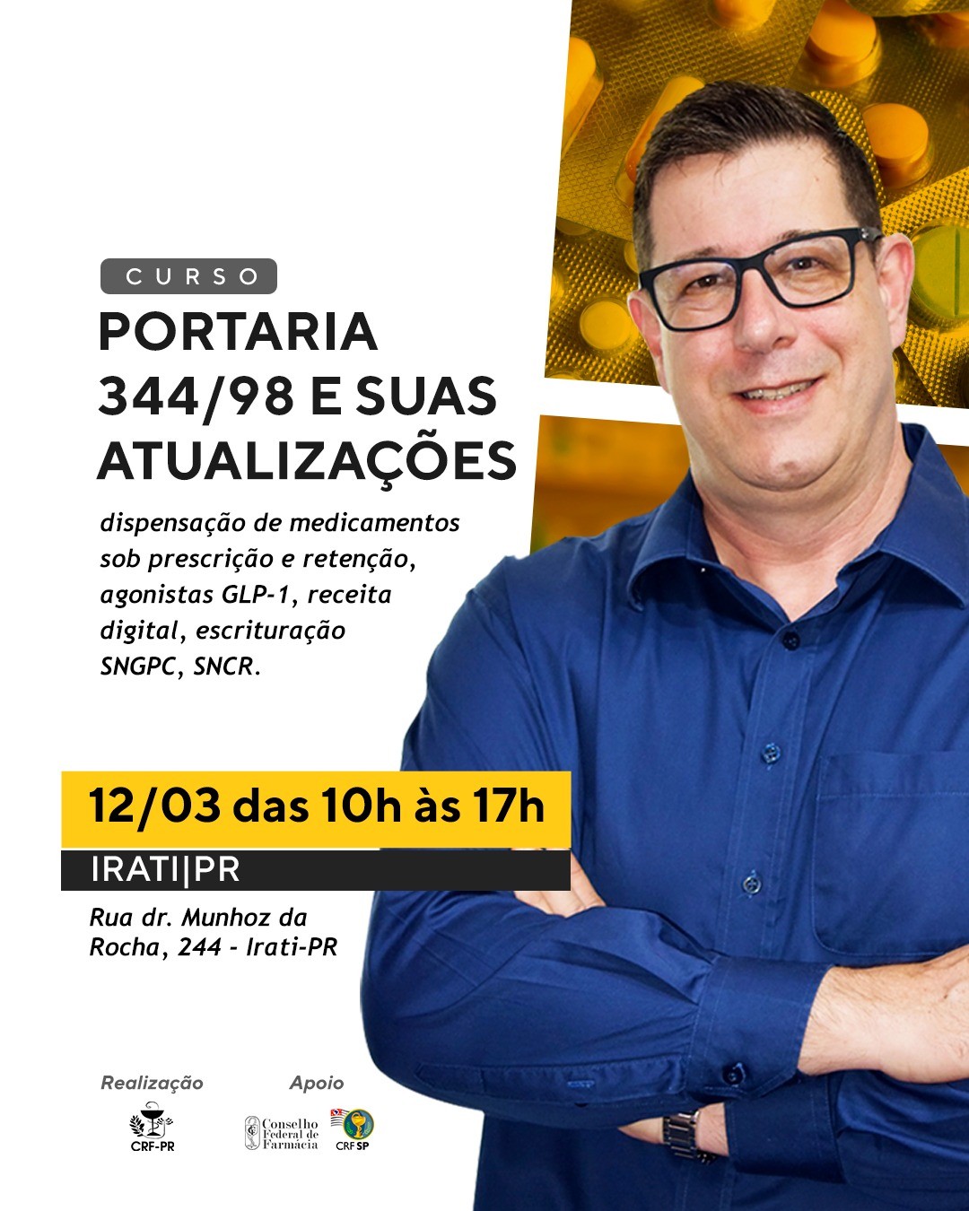 Curso sobre Portaria 344/98 e suas atualizações  |  Irati/PR